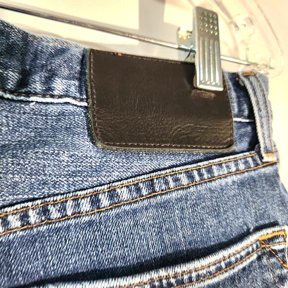 Eddie Bauer Relaxed Fit Straight Leg Jeans Size 32x32 Medium Wash Stretch - Picture 5 of 12